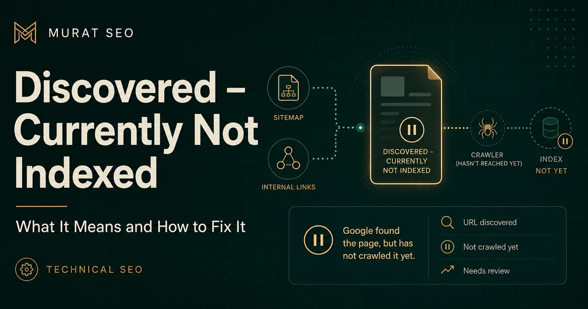 Discovered – Currently Not Indexed: What It Means and How to Fix It