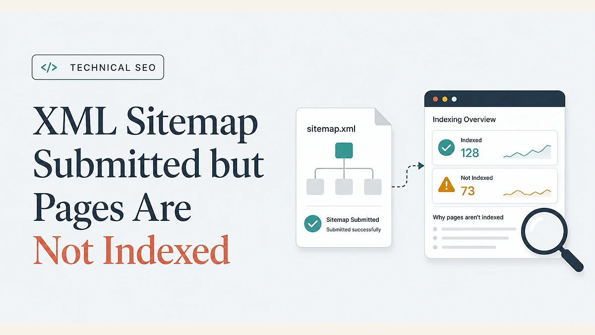 XML Sitemap Submitted but Pages Are Not Indexed