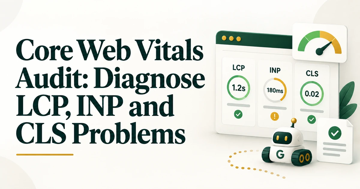 Core Web Vitals Audit: Diagnose LCP, INP and CLS Problems