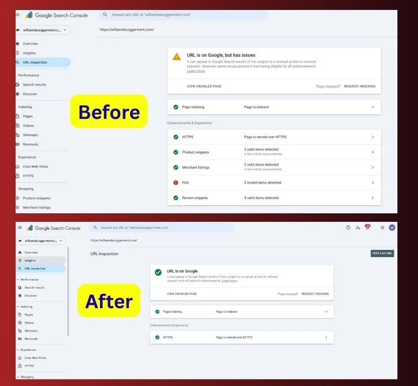 Schema markup and JSON-LD fixes