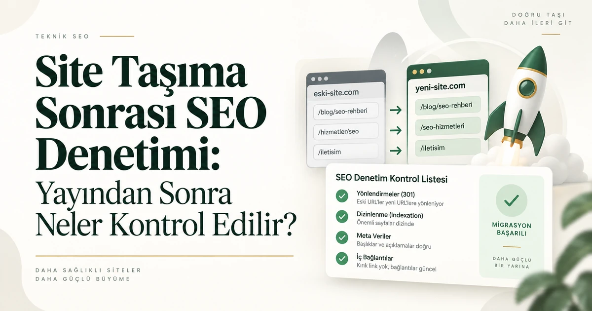Site Taşıma Sonrası SEO Denetimi